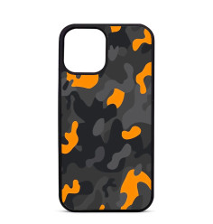 Coque Personnalisée Trop Saint pour iPhone 14 15 16 Pro Max - Motif Camouflage Orange