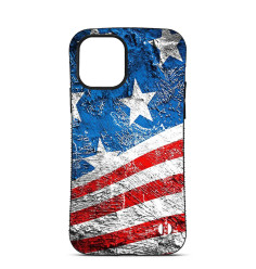 Coque Personnalisée Trop Saint pour iPhone 14 15 16 Pro Max - Le Drapeau des États-Unis 2
