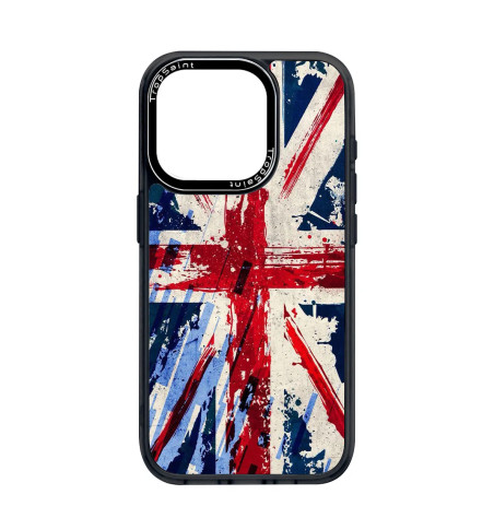 Coque Personnalisée Trop Saint pour iPhone 14 15 16 Pro Max - Le Drapeau du Royaume-Uni