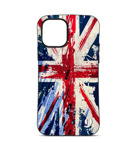 Coque Personnalisée Trop Saint pour iPhone 14 15 16 Pro Max - Le Drapeau du Royaume-Uni