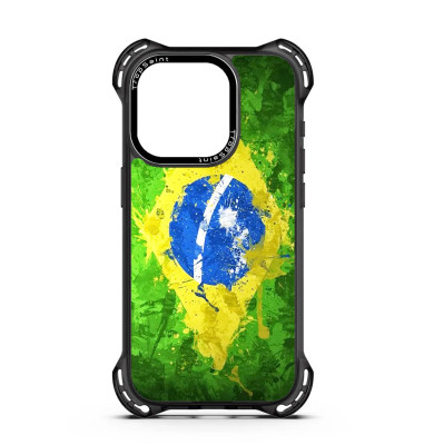 Personalised Case Trop Saint for iPhone 14 15 16 Pro Max - The Flag of Brazil
