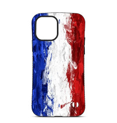 Coque Personnalisée Trop Saint pour iPhone 14 15 16 Pro Max - Le Drapeau de la France 2