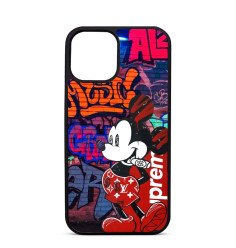 Personalised Case Trop Saint for iPhone 14 15 16 Pro Max - Mickey with LV shorts and Cigar