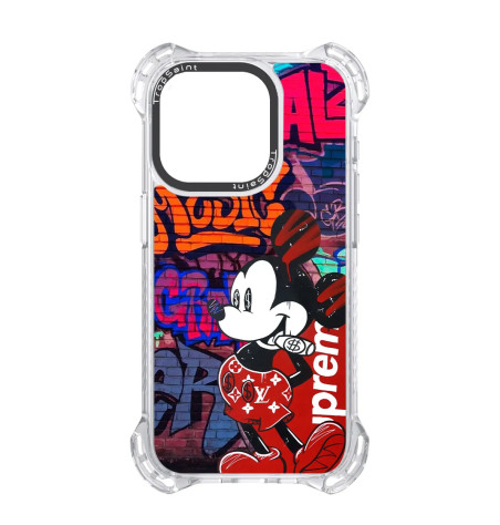 Personalised Case Trop Saint for iPhone 14 15 16 Pro Max - Mickey with LV shorts and Cigar