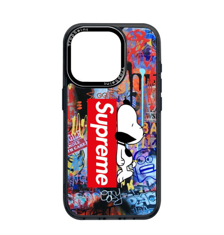 Personalised Case Trop Saint for iPhone 14 15 16 Pro Max Graffiti Snoopy Supreme
