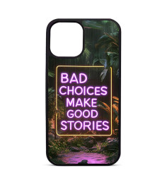 Personalised Case Trop Sain for iPhone 14 15 16 Pro Max Bad Choices Make Good Stories
