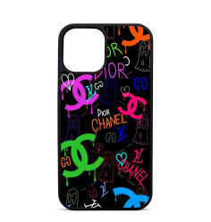 Coque Personnalisée Trop Saint pour iPhone 14 15 16 Pro Max Pop Art Street Art Chanel