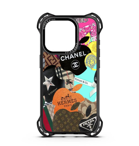 Coque Personnalisée Trop Sain pour iPhone 14 15 16 Pro Max Patch Multi Marques
