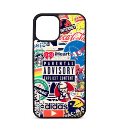Coque Personnalisée Trop Saint pour iPhone 14 15 16 Pro Max Multi Marques Parental Advisory