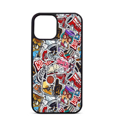 Personalised Case Trop Saint for iPhone 14 15 16 Pro Max Street Art Collage