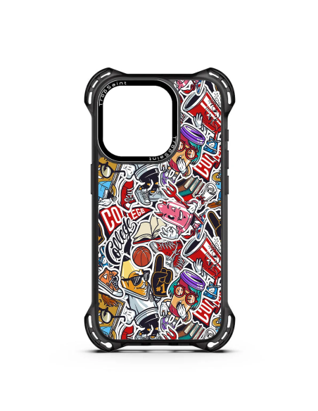 Personalised Case Trop Saint for iPhone 14 15 16 Pro Max Street Art Collage
