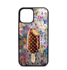 Coque Personnalisée Trop Saint pour iPhone 14 15 16 Pro Max Glace Louis Vuitton
