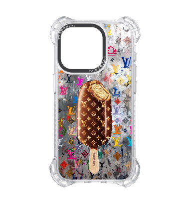 Coque Personnalisée Trop Saint pour iPhone 14 15 16 Pro Max Glace Louis Vuitton