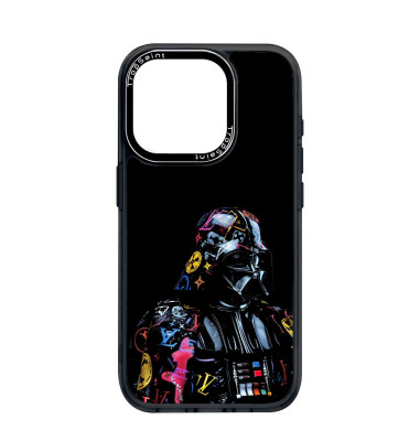 Coque Personnalisée Trop Saint pour iPhone 14 15 16 Pro Max Dark Vador Star Wars STreet Art Louis Vuitton