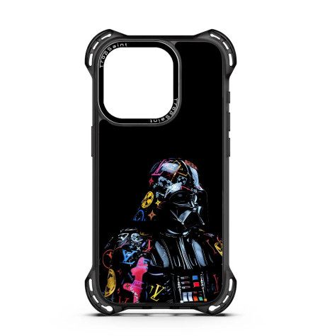 Coque Personnalisée Trop Saint pour iPhone 14 15 16 Pro Max Dark Vador Star Wars STreet Art Louis Vuitton