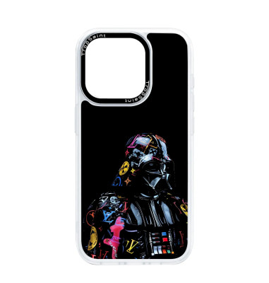 Personalised Case Trop Saint for iPhone 14 15 16 Pro Max Dart Vador Star Wars STreet Art Louis Vuitton