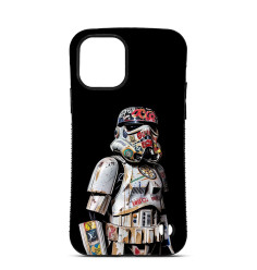 Coque Personnalisée Trop Saint pour iPhone 14 15 16 Pro Max Storm Trooper Star Wars Street Art 2