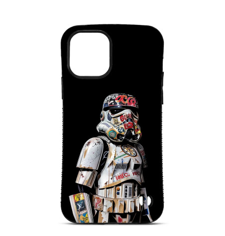 Coque Personnalisée Trop Saint pour iPhone 14 15 16 Pro Max Storm Trooper Star Wars Street Art Coque Personnalisée Trop Saint pour iPhone 14 15 16 Pro Max Storm Trooper Star Wars Street Art