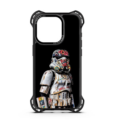 Personalised Case Trop Saint for iPhone 14 15 16 Pro Max Storm Trooper  Star Wars STreet Art