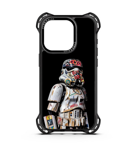 Coque Personnalisée Trop Saint pour iPhone 14 15 16 Pro Max Storm Trooper Star Wars Street Art Coque Personnalisée Trop Saint pour iPhone 14 15 16 Pro Max Storm Trooper Star Wars Street Art