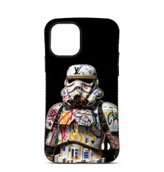 Coque Personnalisée Trop Saint pour iPhone 14 15 16 Pro Max Dark Vador Star Wars STreet Art Louis Vuitton 2