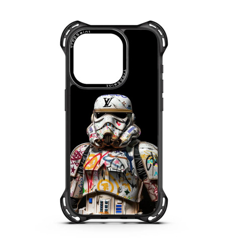 Personalised Case Trop Saint for iPhone 14 15 16 Pro Max Dart Vador Star Wars STreet Art Louis Vuitton
