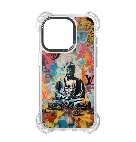 Coque Personnalisée Trop Saint pour iPhone 14 15 16 Pro Max Art Budha Louis Vuitton
