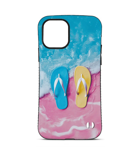 Coque Personnalisée Trop Saint pour iPhone 14 15 16 Pro Max TONGS RÊVE D'ÉTÉ