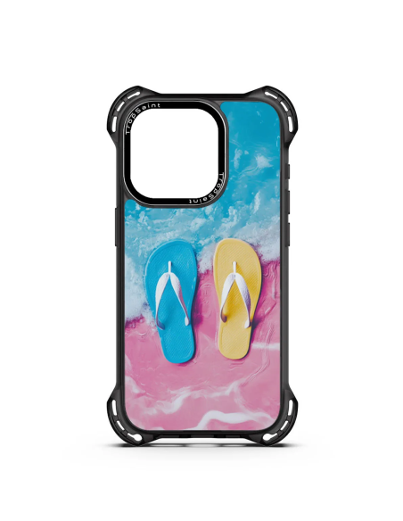 Personalised Case Trop Saint for iPhone 14 15 16 Pro Max FLIP FLOPS SUMMER DREAM