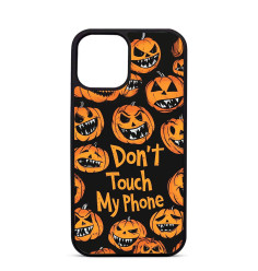 Personalised Case Trop Saint for iPhone 14 15 16 Pro Max Helloween Don't Touch My Phone