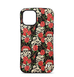 Personalised Case Trop Saint for iPhone 14 15 16 Pro Max Coco Skull with Flowers 2