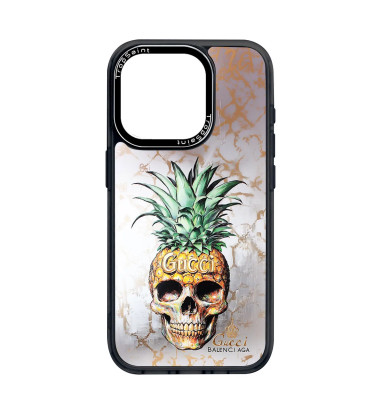 Coque Personnalisée Trop Saint pour iPhone 14 15 16 Pro Max Skull Ananas Gucci Balenciaga