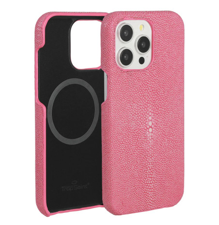 Coque Rose en Galuchat pour iPhone | Trop Saint