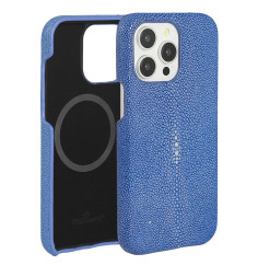 Coque Bleu en Galuchat pour iPhone  | Trop Saint 2