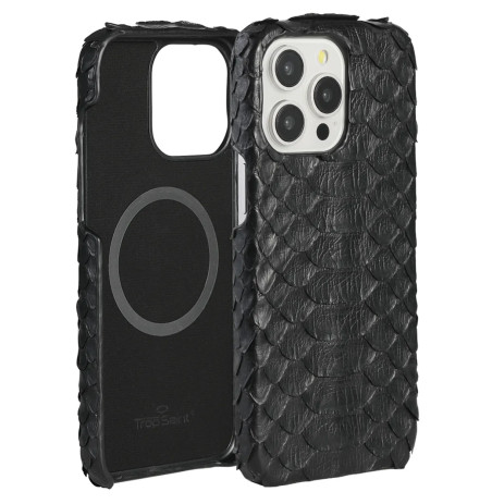 Handmade Black Python Case with MagSafe – Luxury & Protection | Trop Saint