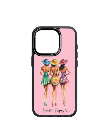 Personalised Case Trop Saint for iPhone 14 15 16 Pro Max Three Girls