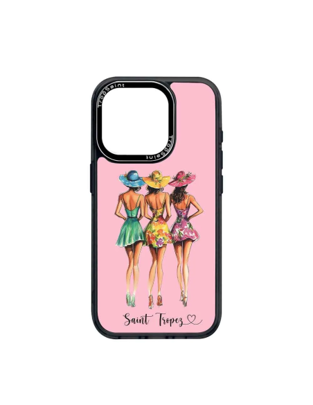 Personalised Case Trop Saint for iPhone 14 15 16 Pro Max Three Girls
