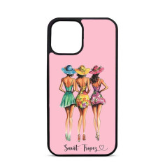 Personalised Case Trop Saint for iPhone 14 15 16 Pro Max Three Girls