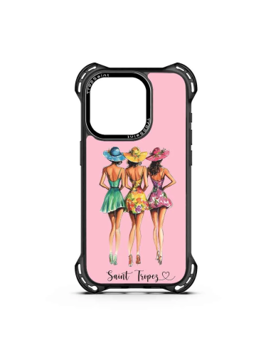Personalised Case Trop Saint for iPhone 14 15 16 Pro Max Three Girls