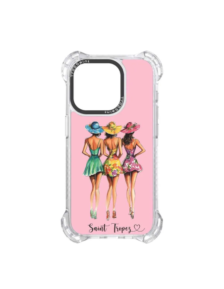 Coque Personnalisée Trop Saint pour iPhone 14 15 16 Pro Max Trois filles
