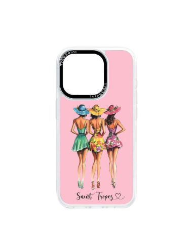 Personalised Case Trop Saint for iPhone 14 15 16 Pro Max Three Girls