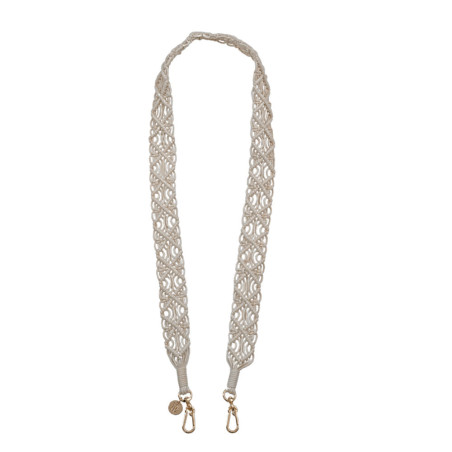 Macramé Phone Chain Beige – Crossbody Strap Lanyard | Trop Saint