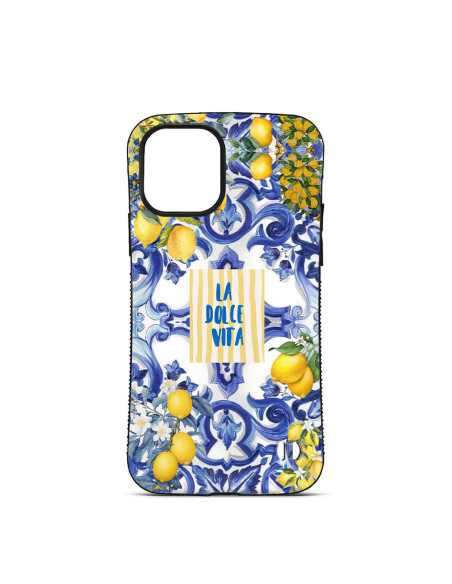 Personalised Case Trop Saint for iPhone 14 15 16 17 Pro Max AIR - Blue Lemons Dolce Vita
