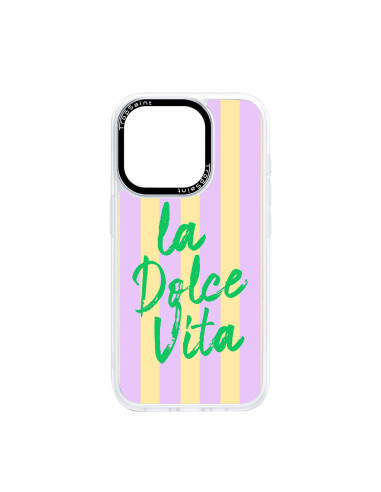 Coque Personnalisée Trop Saint pour iPhone 14 15 16 17 Pro Max Air - La Dolce Vita Candy
