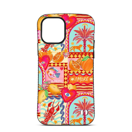 Coque Trop Saint Imprimée pour iPhone 14 15 16 17 Pro Max Air Amore Tropezienne