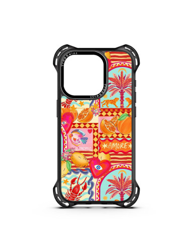 Coque Trop Saint Imprimée pour iPhone 14 15 16 17 Pro Max Air Amore Tropezienne
