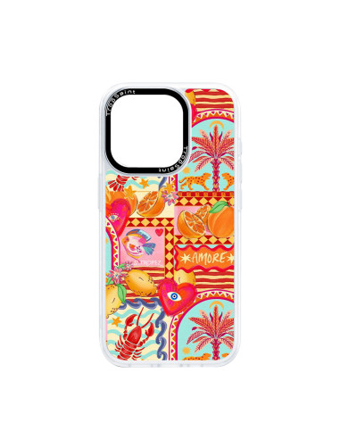 Coque Trop Saint Imprimée pour iPhone 14 15 16 17 Pro Max Air Amore Tropezienne