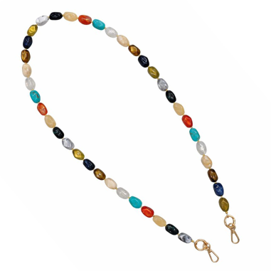 Stone Bead Crossbody Phone Chain — Multicolor | Trop Saint