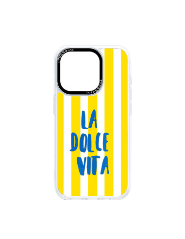Custom iPhone Case Trop Saint for iPhone 12 13 14 15 16 17 18 Pro Max Air, Dolce Vita Yellow