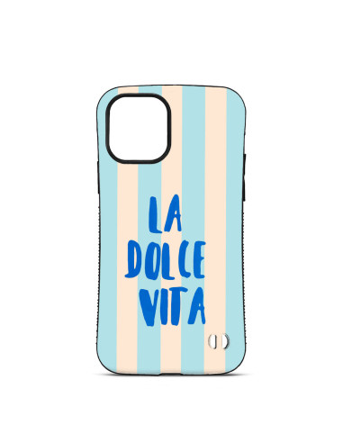 Custom iPhone Case Trop Saint for iPhone 12 13 14 15 16 17 18 Pro Max Air, Dolce Vita BLUE Stripes